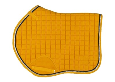 Color Saddle Pads Cotton with Matchy Fly veil - Jump cuts