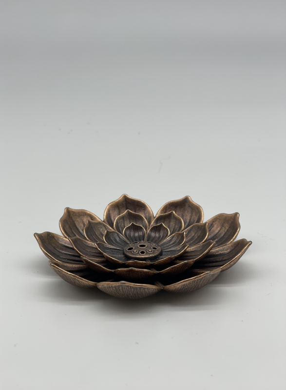 Brass Lotus Incense Burner