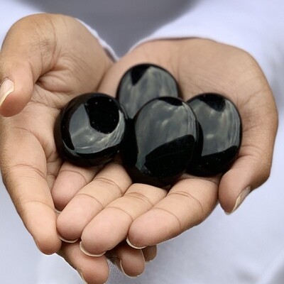 Black Obsidian Pillow Stone