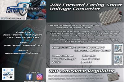 Powerhouse 28V Forward Facing Sonar Voltage Converter