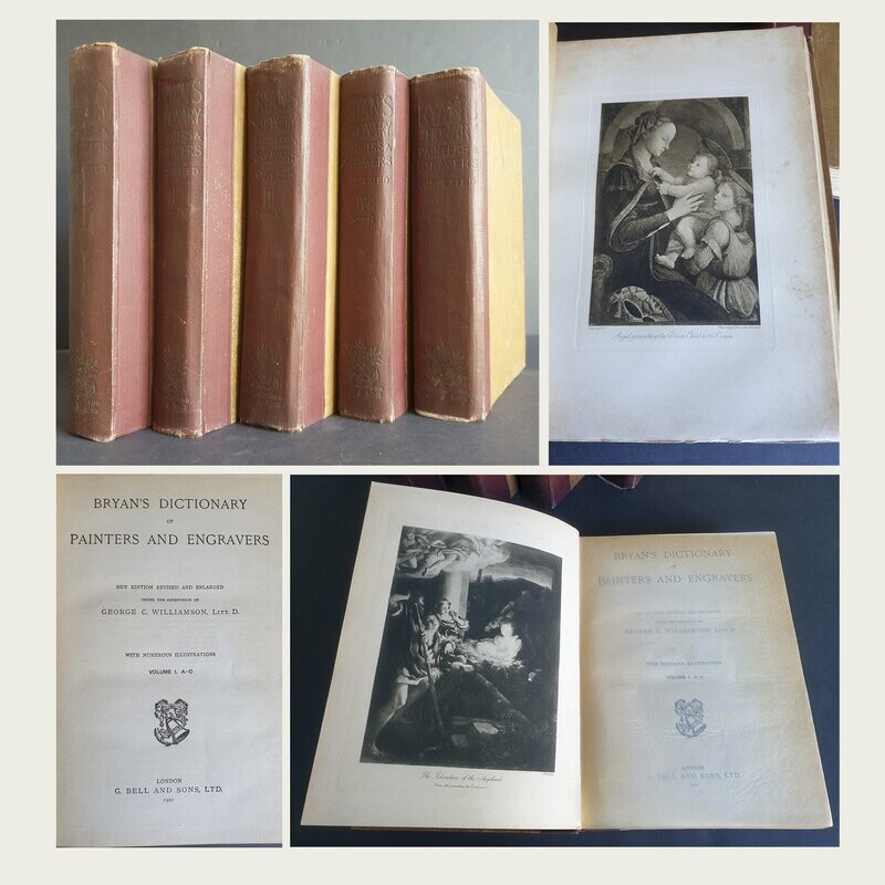 Bryan's Dictionary of Painters and Engravers.1920. V volúmenes.