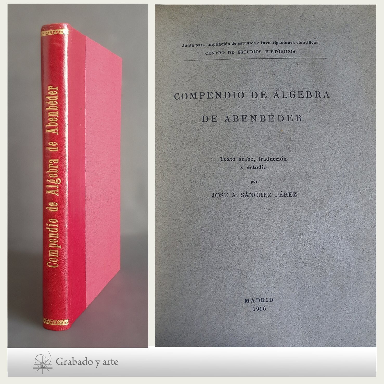 Compendio de Algebra de Abenbéder.