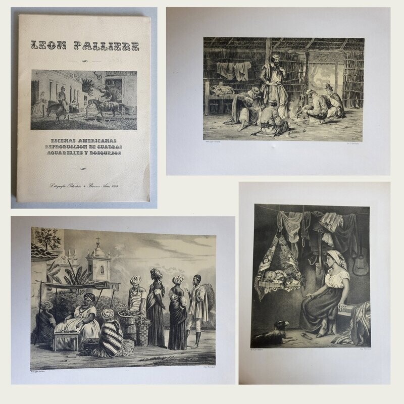 Leon Palliere. Escenas Americanas. Litografías facsímil