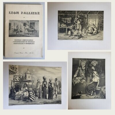 Leon Palliere. Escenas Americanas. Litografías facsímil