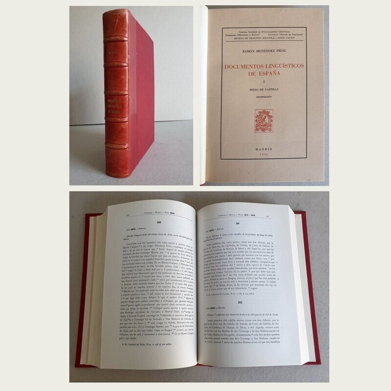 Documentos Lingüísticos de España I. Reino de Castilla. Ramón Menéndez Pidal 1966.