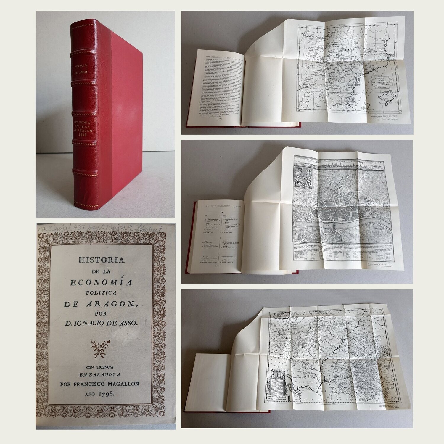 Historia de la Economía Política de Aragón. Ignacio de Asso. Zaragoza. 1947.