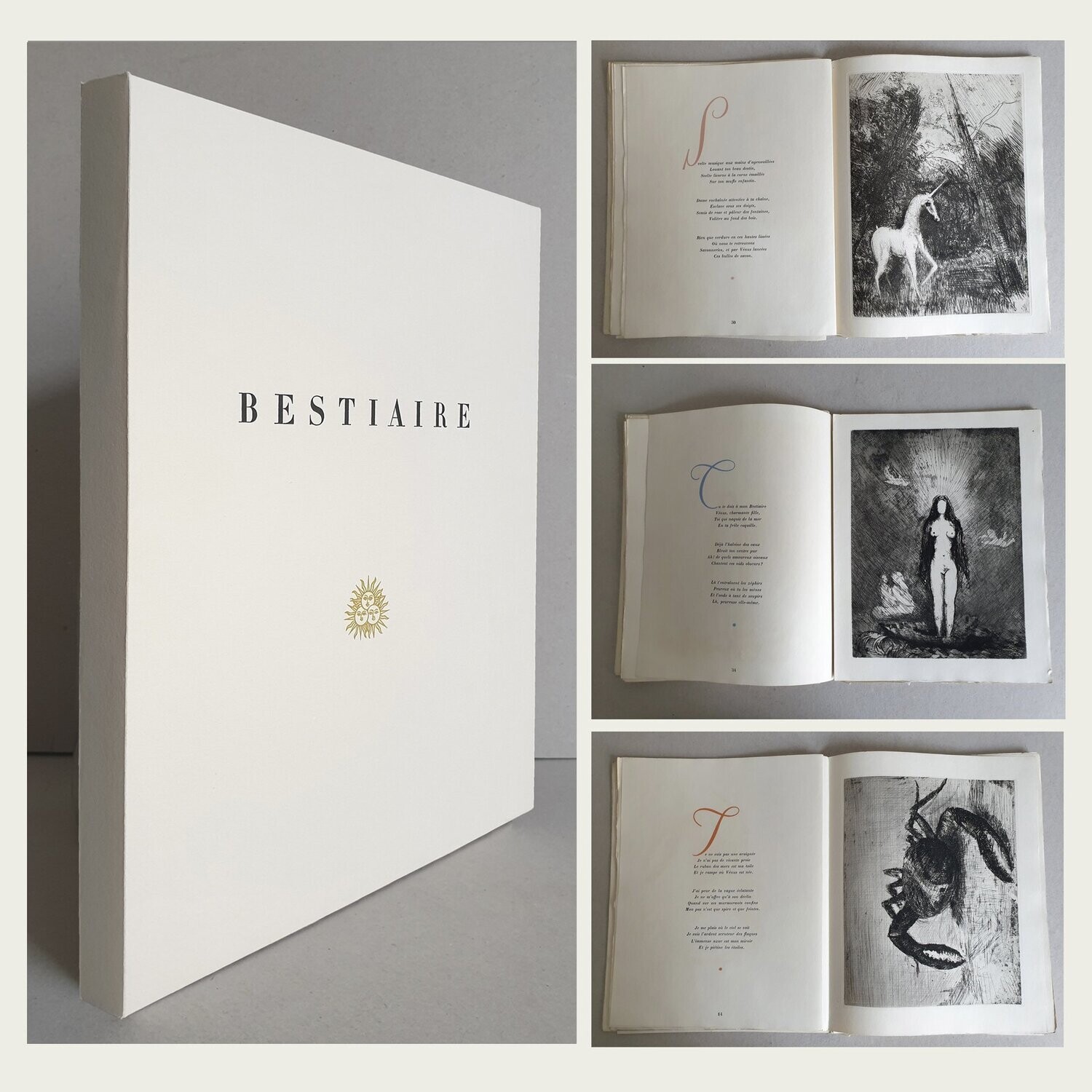 Bestiaire. René Kerdyk. Con 14 aguafuertes de Pedro Zamorano de Biedma