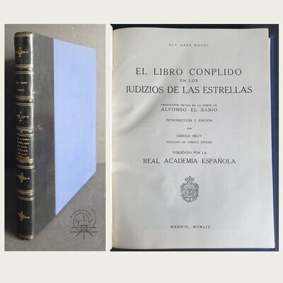 El Libro Conplido en los Iudicios de las Estrellas. Aly Aben Ragel. 1954