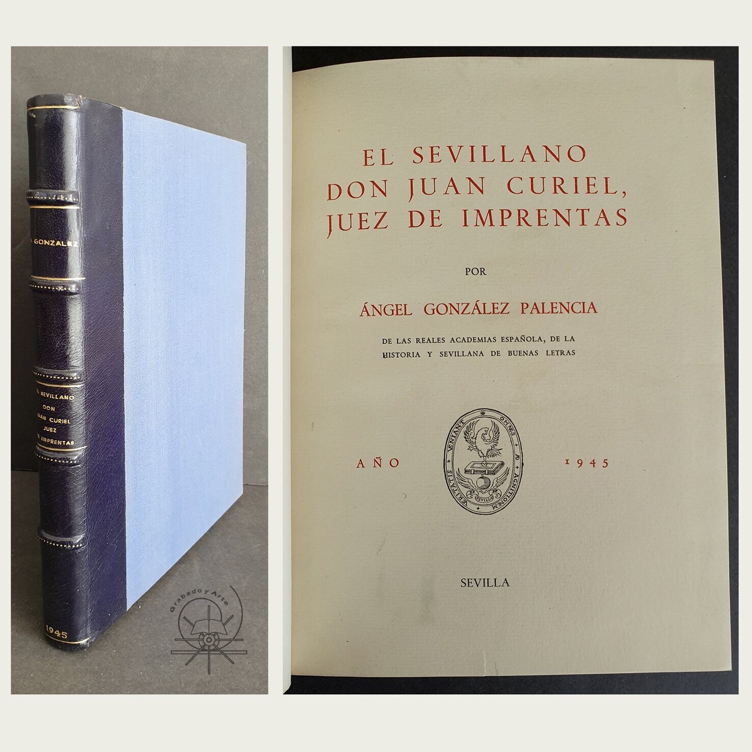 El Sevillano Don Juan Curiel, juez de imprentas. 1945