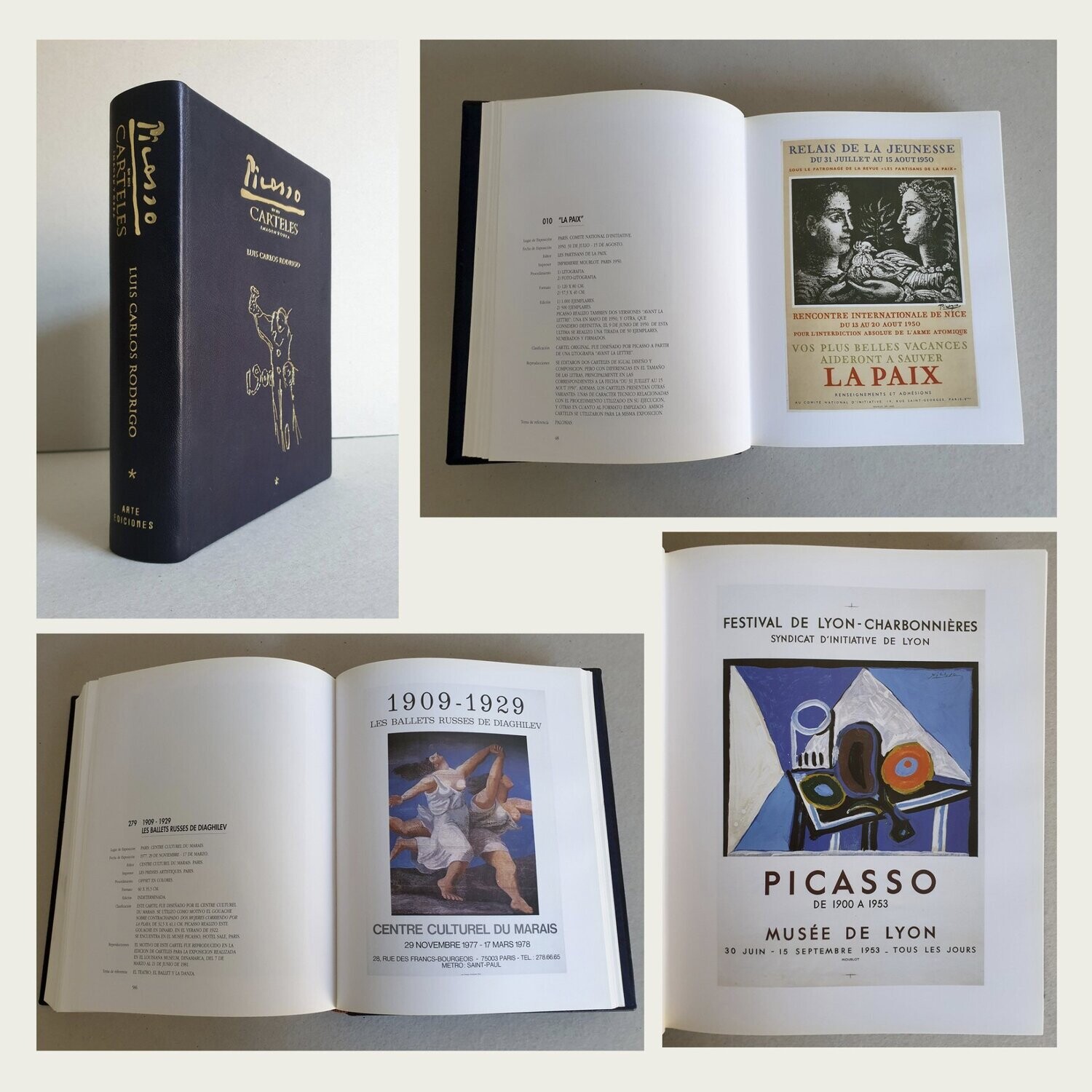 Picasso en sus carteles. Imagen y Obra. Tomo 1. Arte Ediciones 1992.