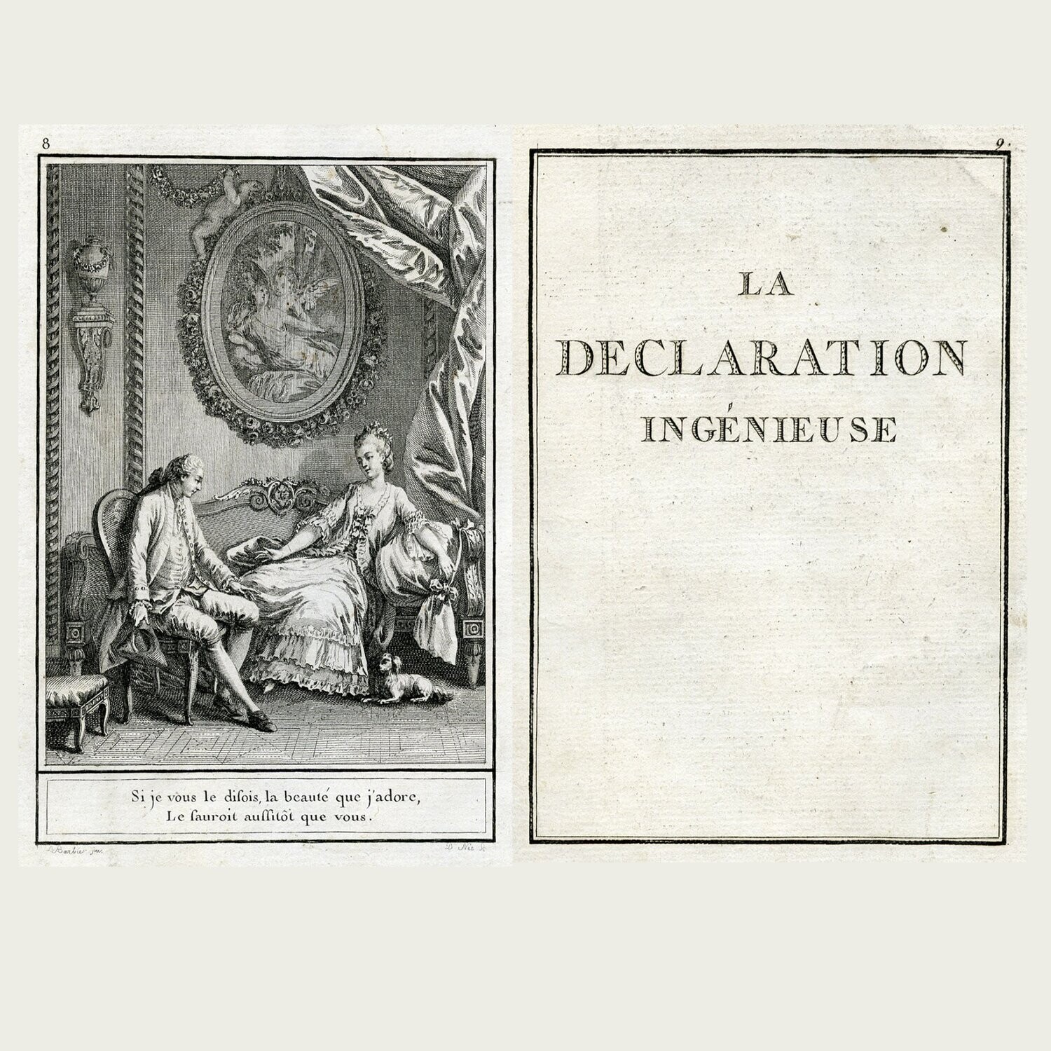 La Declaration Ingéniuse. Choix de Chansons. 1773