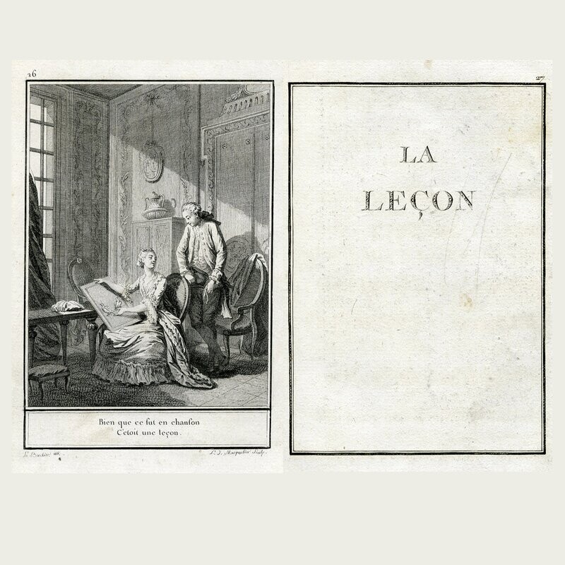 La Leçon . Choix de Chansons. 1773