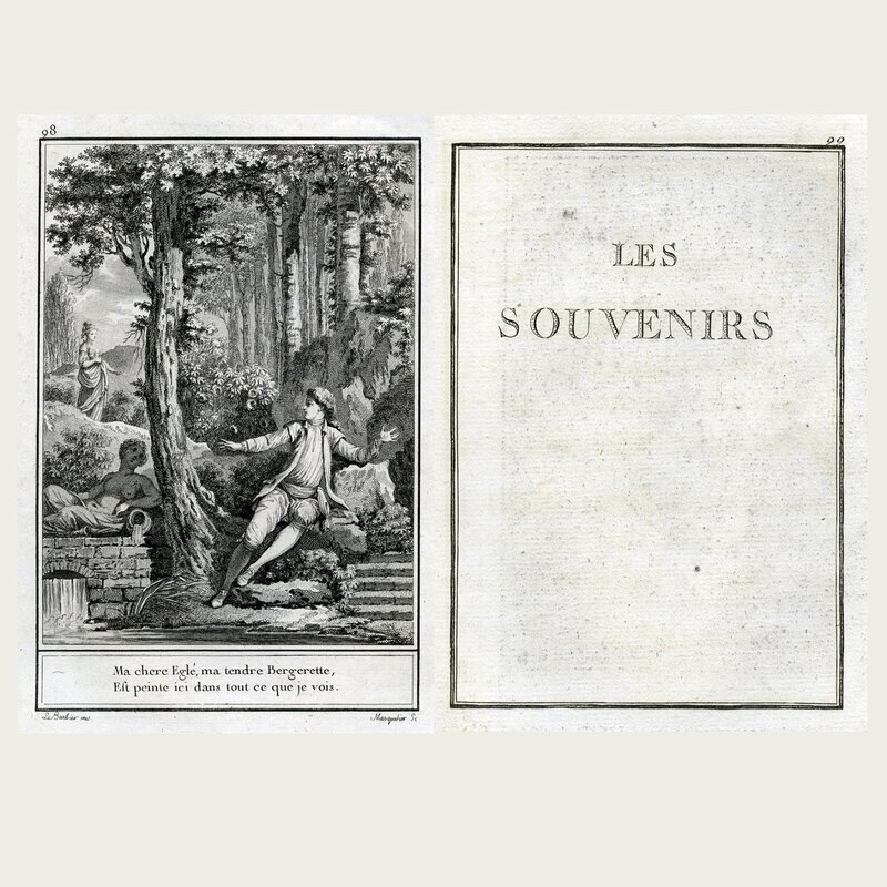 Les souvenirs. Choix de Chansons. 1773