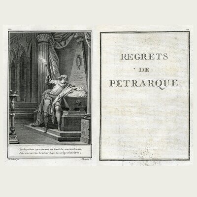 Regrets de petrarque. Choix de Chansons. 1773