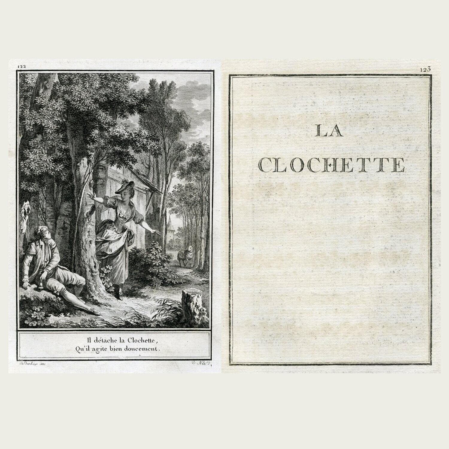 La clochette. Choix de Chansons. 1773