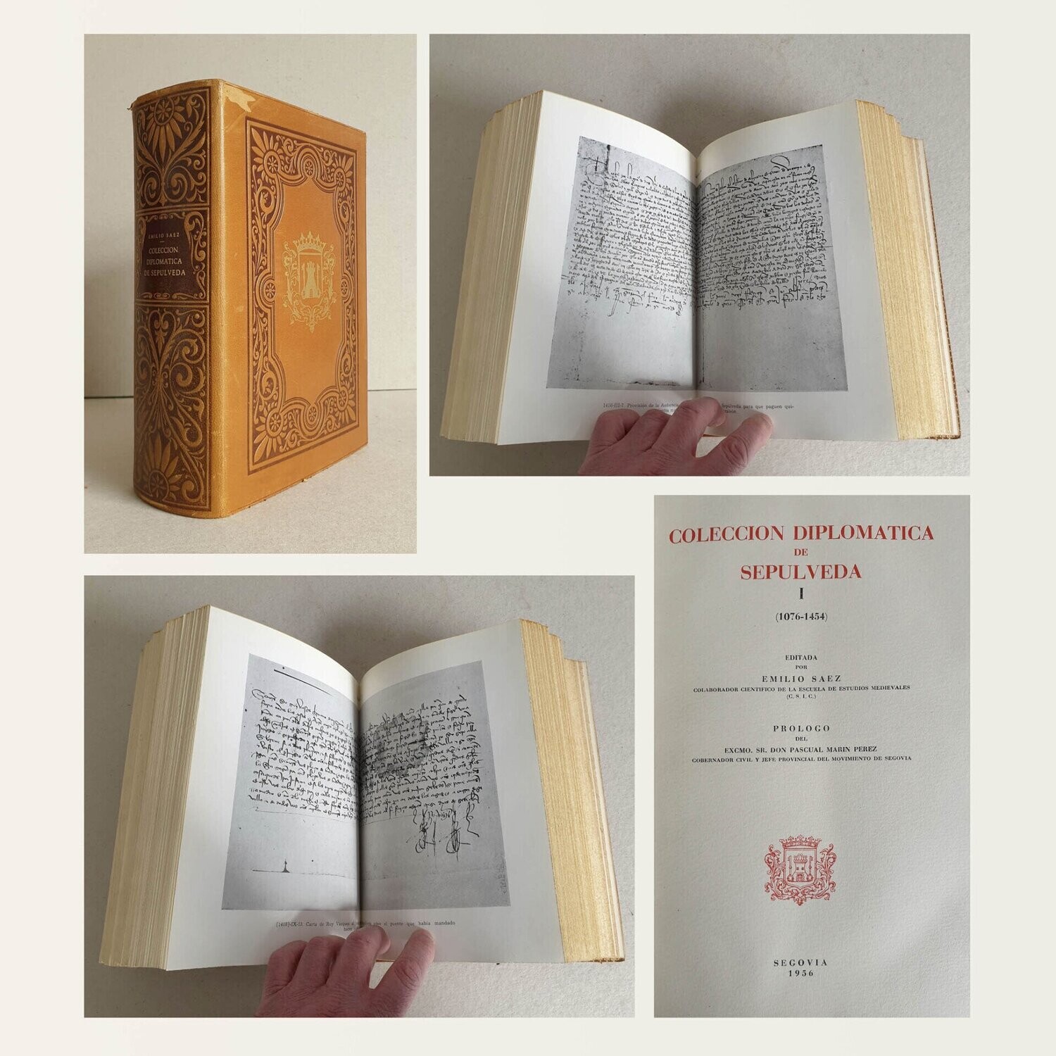 Colección Diplomática de Sepúlveda (1076-1454). Emilio Saenz. Segovia.