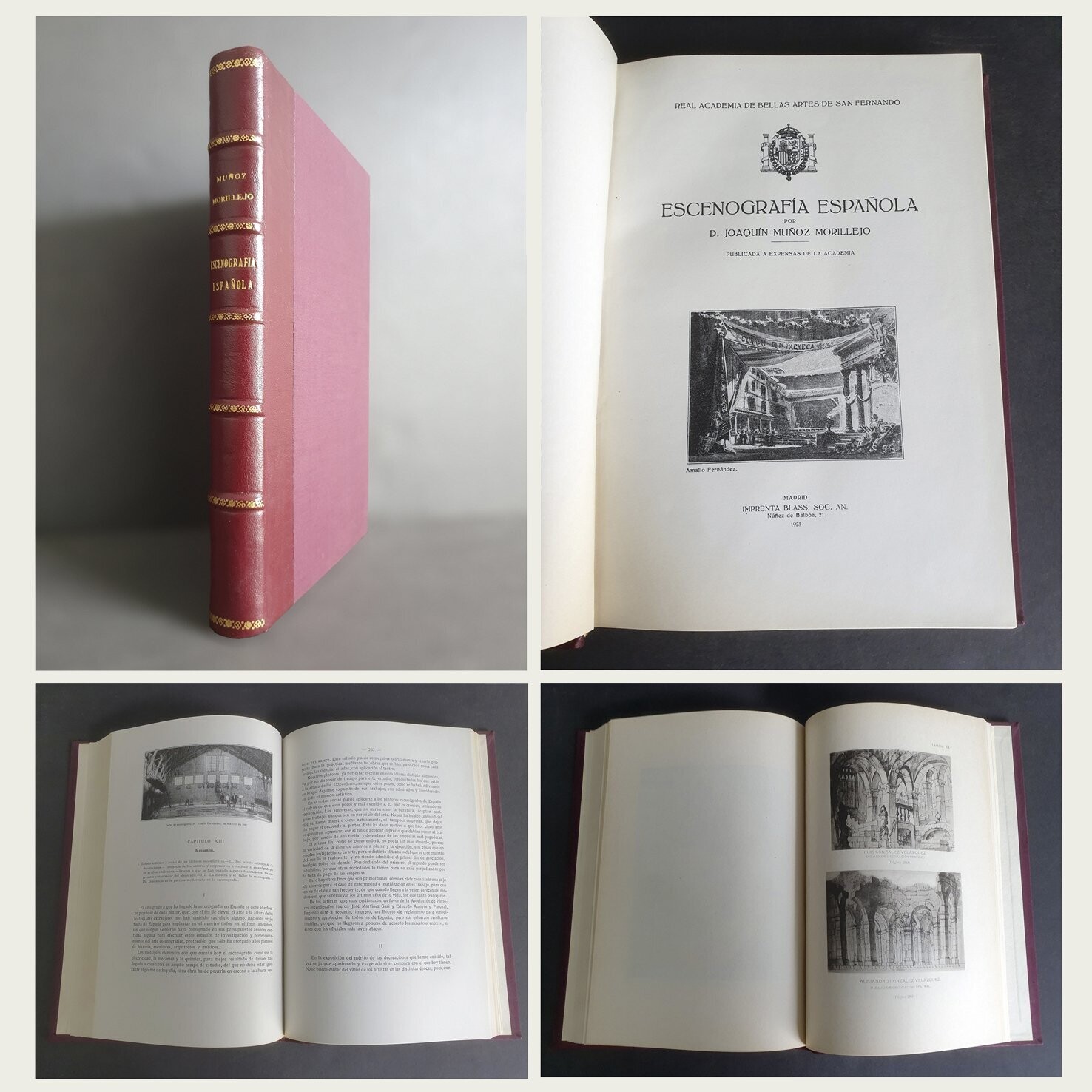 Escenografía Española por D. Joaquín Muñoz Morillejo a expensas de la Academia.