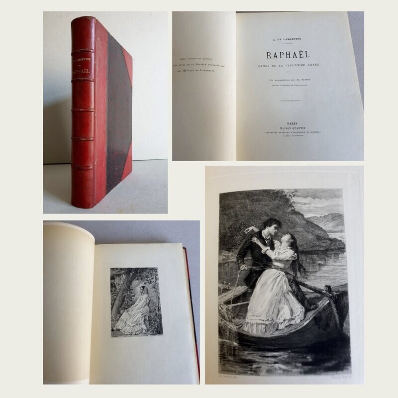 Raphaël. Alphonse de Lamartine. Diez grabados de Ad. Sandoz. 1886