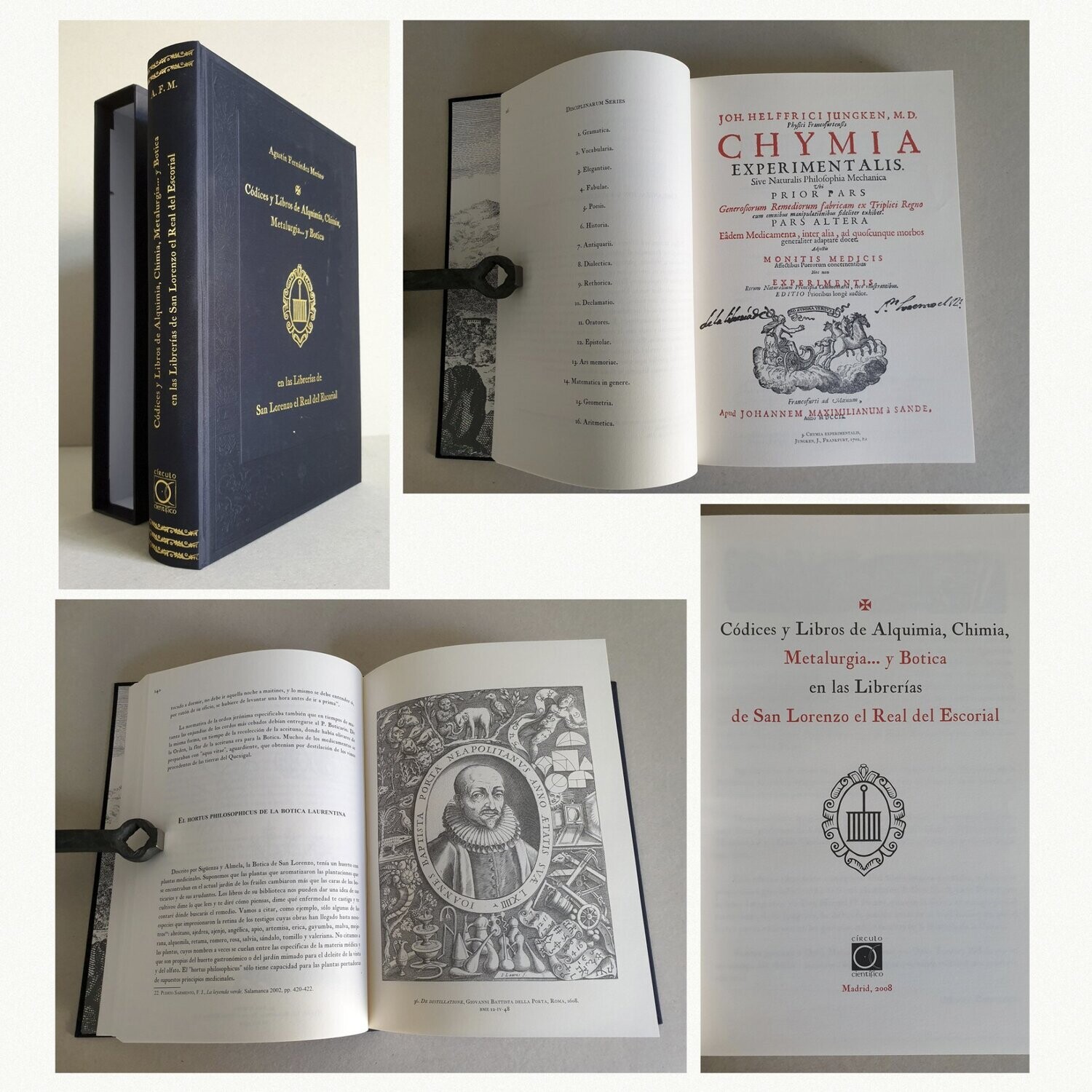 Códices y libros de Alquimia, Chimia, Metalúrgica y Botánica en las Librerias de San L del Escorial.