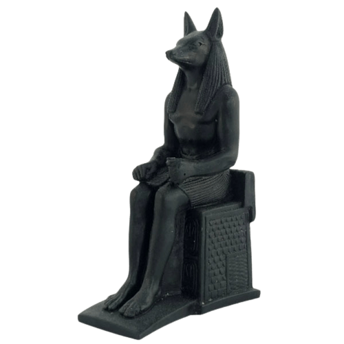 FIGURA DEL DIOS ANUBIS SEDENTE