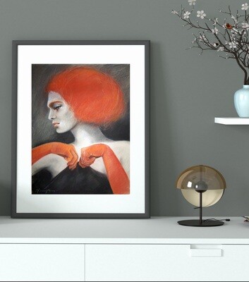 Rothaariges Model - Giclée Fine Art Druck 60x80cm Rothaariges Model - Giclée Fine Art Druck 60x80cm