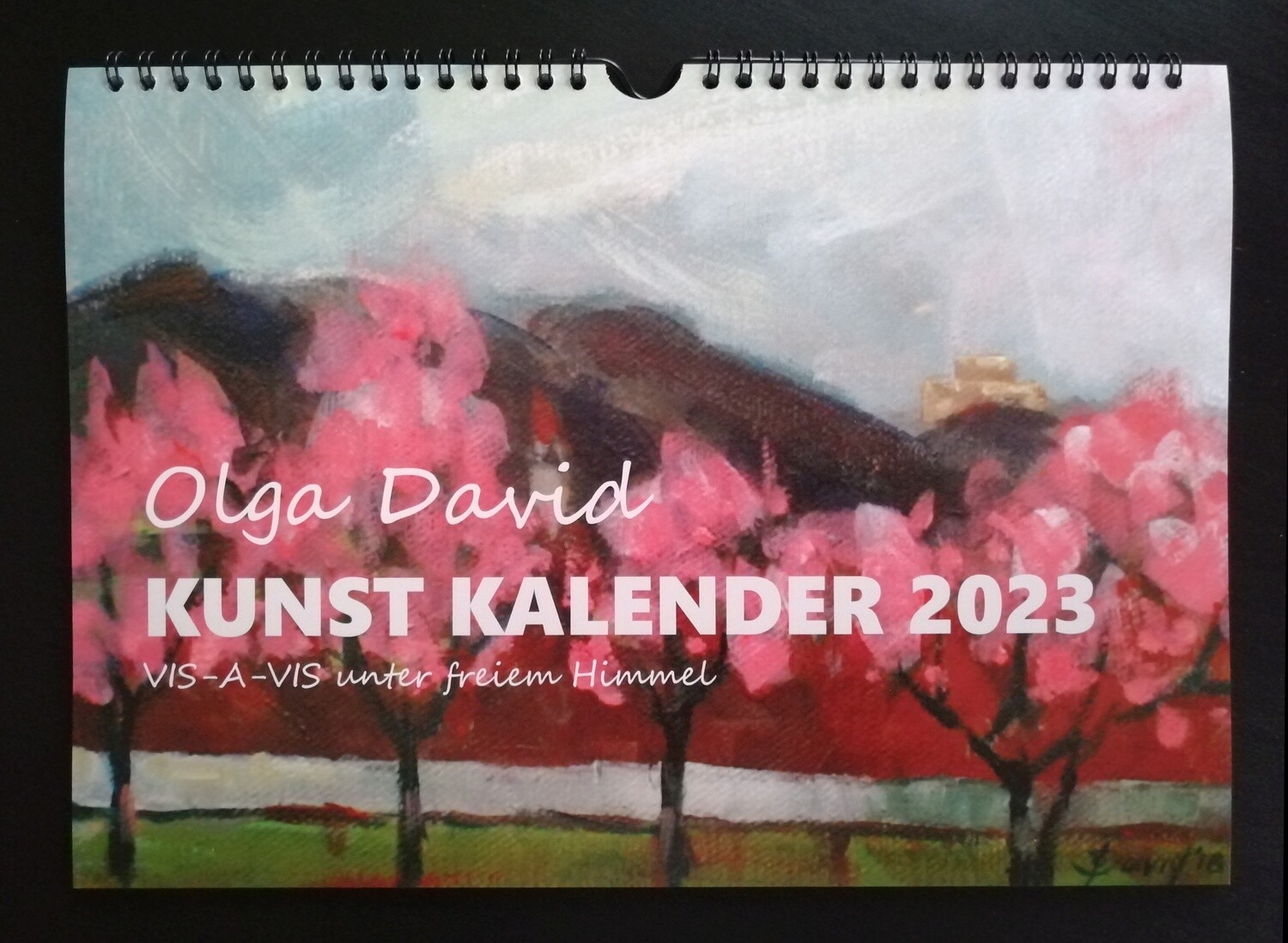 Kunst Kalender 2023 - Vis-a-vis unter freiem Himmel. Pfälzer Landschaften