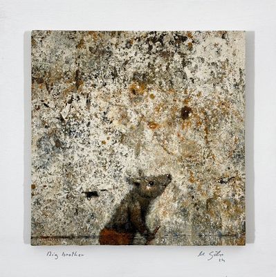 Big brother - Original Gemälde vom Matthias Göhr 33x33 cm