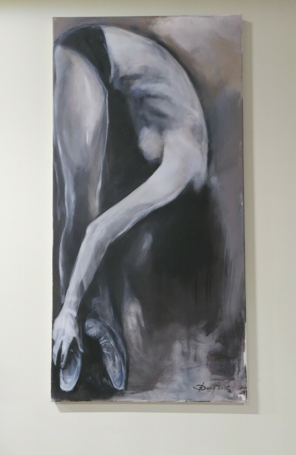 Black Swan, Original Acryl Gemälde, 60x120cm Großformat Black Swan, Original Acryl Gemälde, 60x120cm Großformat