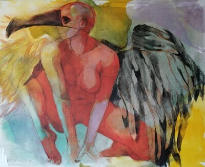 Exile inside- figuratives Original Gemälde Großformat 110x90 cm Exile inside- figuratives Original Gemälde Großformat 110x90 cm