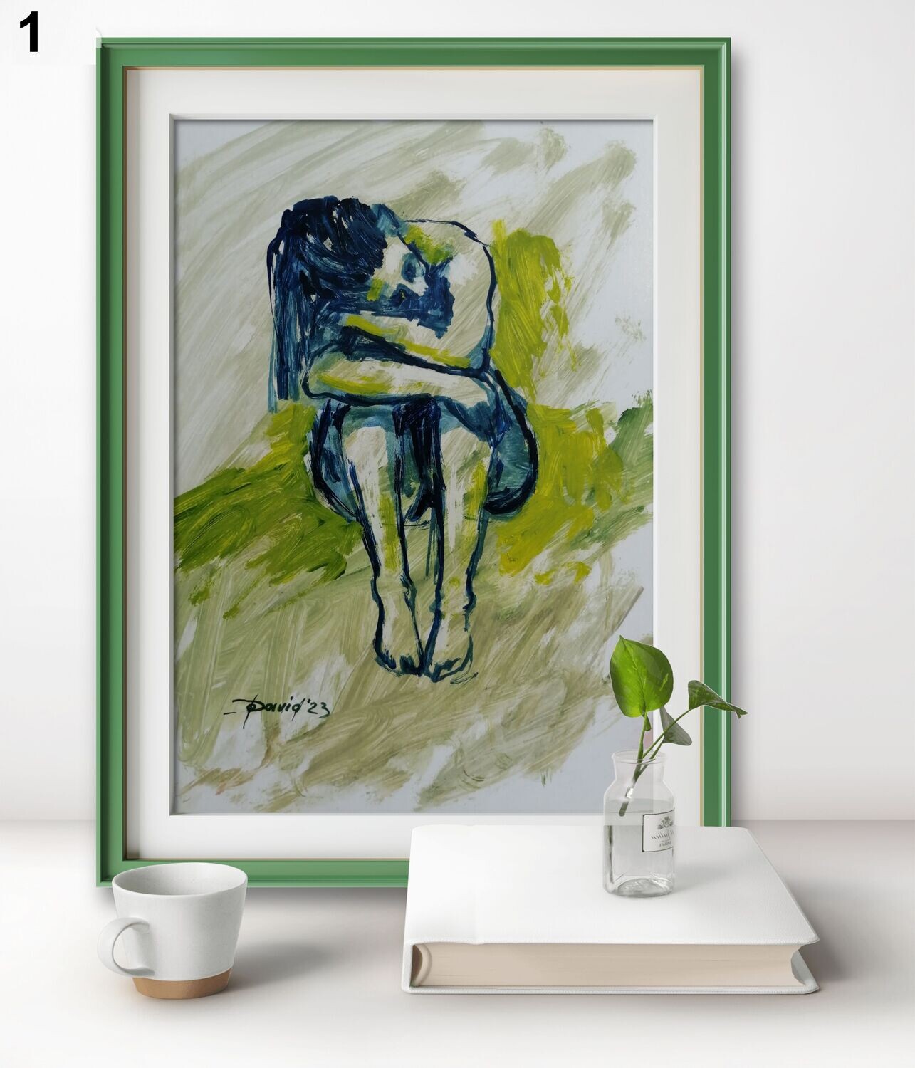 Aktstudien, Original Ölbilder auf Hochglanz-Papier, Moderner Stil Aktstudien, Original Ölbilder auf Hochglanz-Papier, Moderner Stil