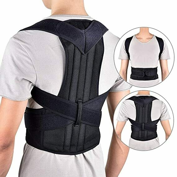 Adjustable posture corrector belt, back spine support