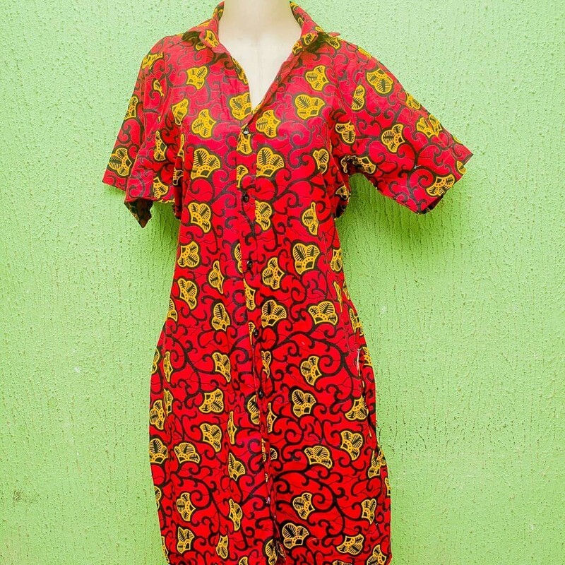 Red shirtdress