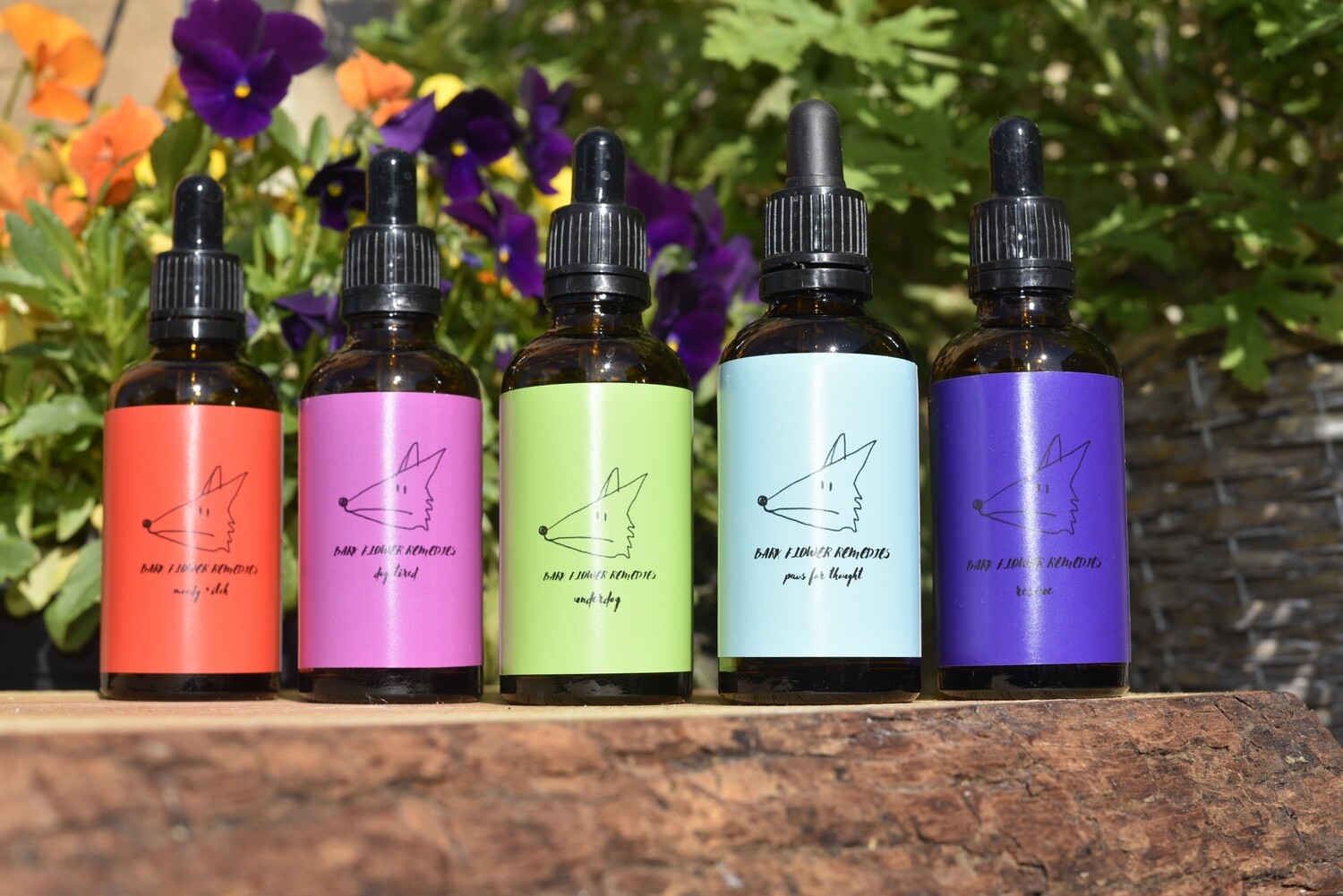 Black Dog Remedy Collection - Bark flower remedies flower essence bundle