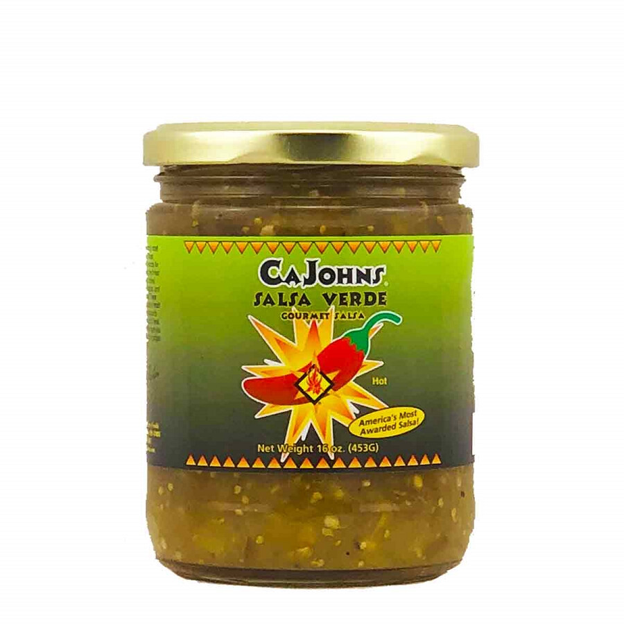 Cajohns Salsa Verde Hot - 16 oz
