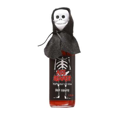 Ass Reaper Hot Sauce with Skull Cap and Cape - 5 oz
