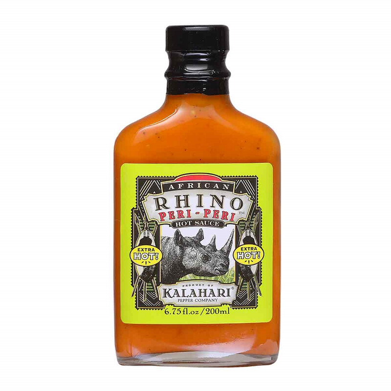 African Rhino Xtra Hot Peri-Peri Pepper Sauce - 6.75 oz
