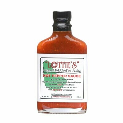 Lottie's Original Barbados Red Hot Pepper Sauce - 6.75 oz