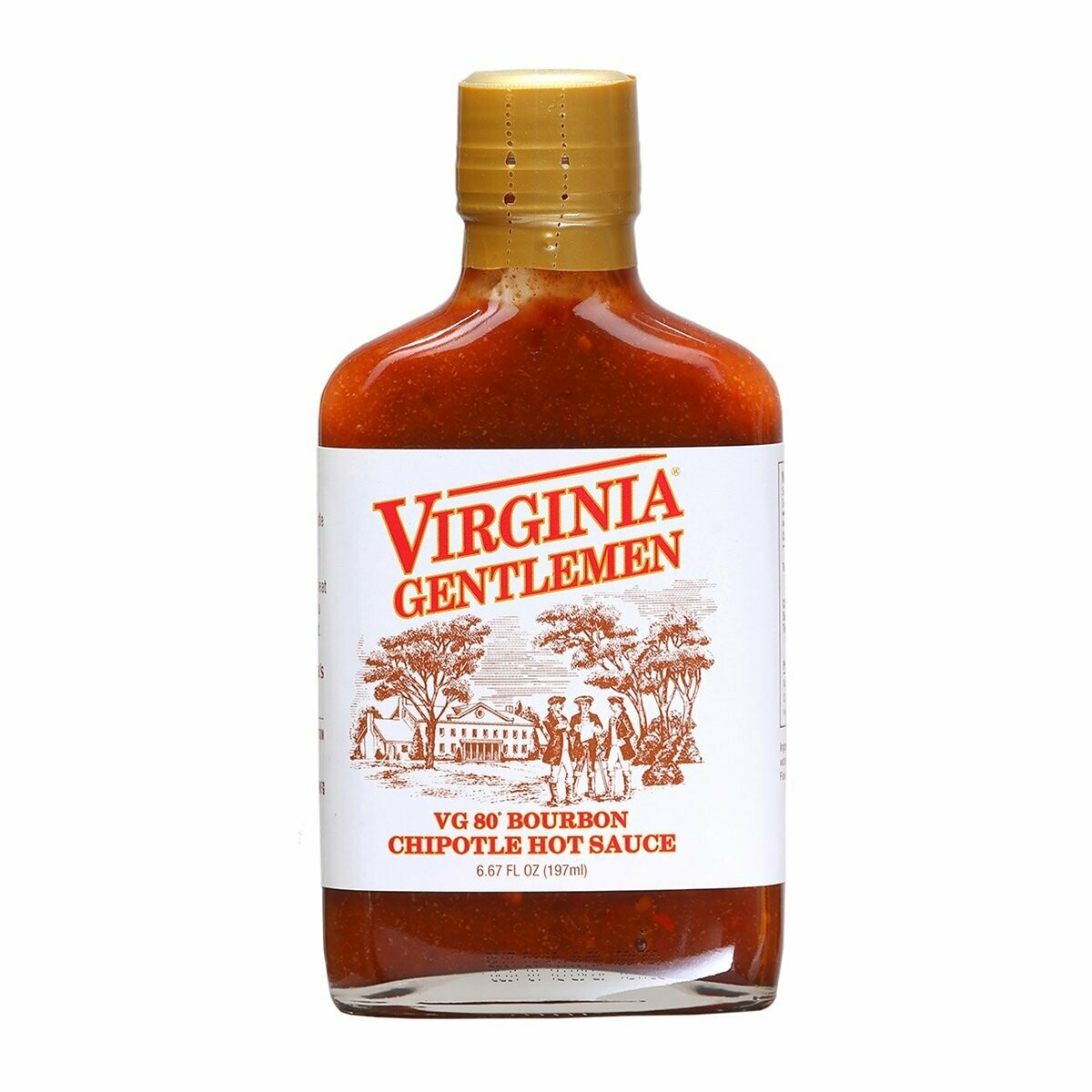 Virginia Gentleman Bourbon Chipotle Hot Sauce - 6.67