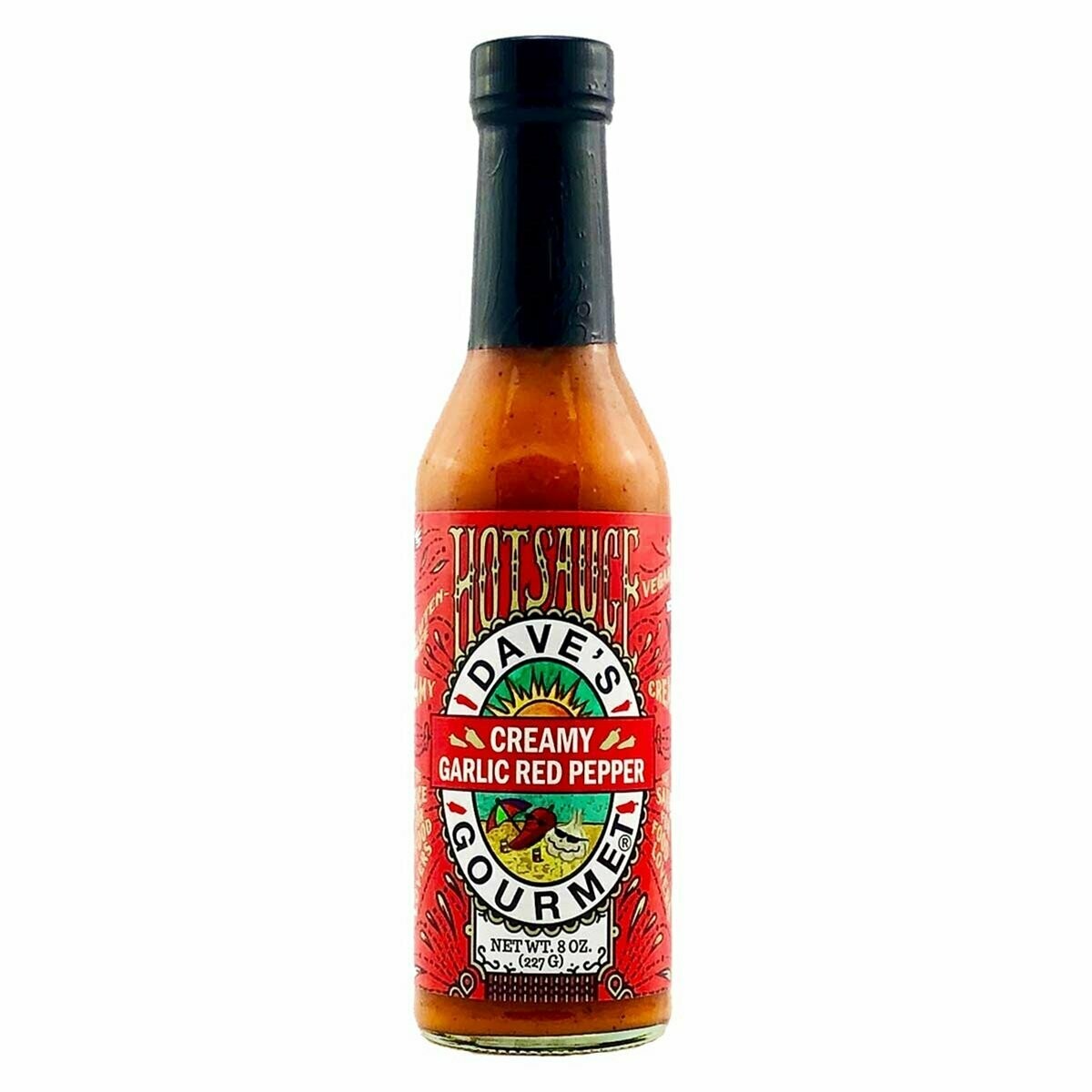 Dave's Gourmet Creamy Garlic Red Pepper Hot Sauce - 8 oz