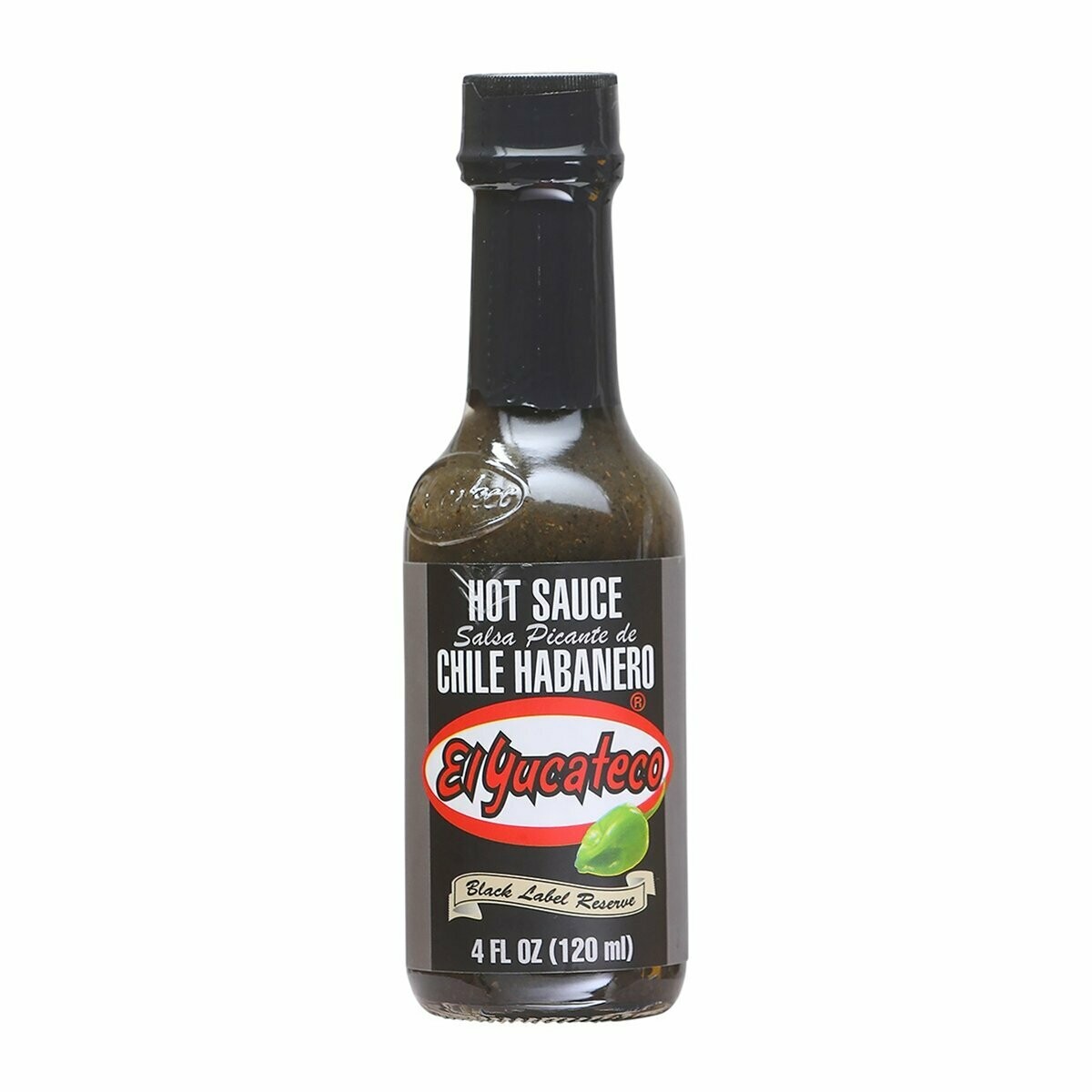 El Yucateco Black Label Reserve Chile Habanero - 4 oz