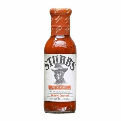 Stubb's Wicked Habanero Pepper Wing Sauce - 12 oz