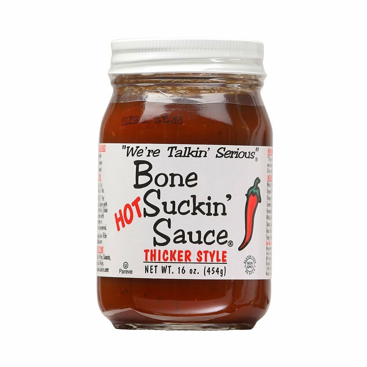 Bone Suckin' Hot Thicker Style Barbecue Sauce - 16 oz