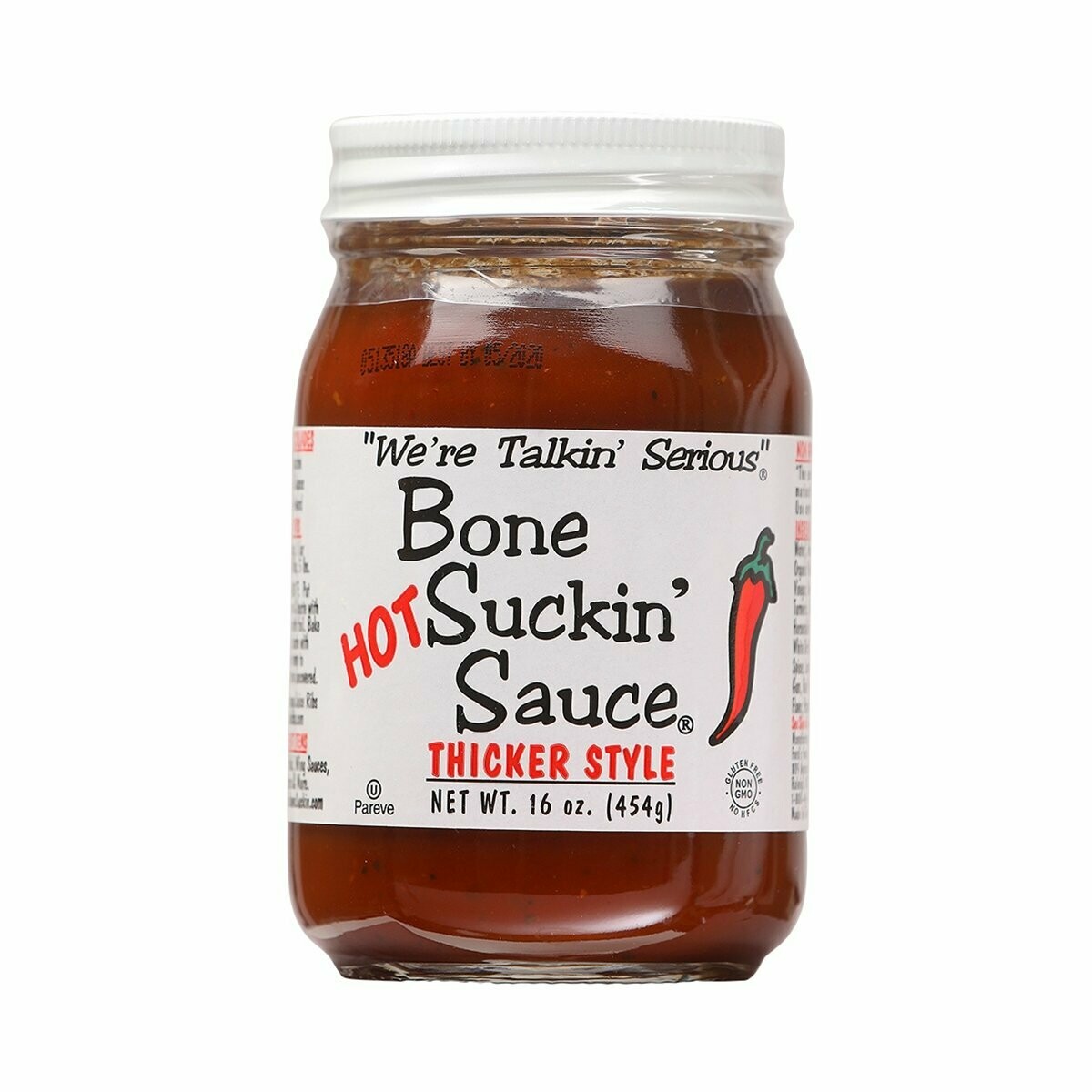 Bone Suckin' Hot Thicker Style Barbecue Sauce - 16 oz