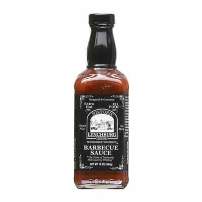Historic Lynchburg Tennessee Whiskey Fiery Hot Barbecue Sauce 151 'Poof' - 16 oz