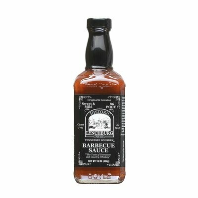 Historic Lynchburg Tennessee Whiskey Sweet & Mild Barbecue Sauce 86 'Poof' - 16 oz