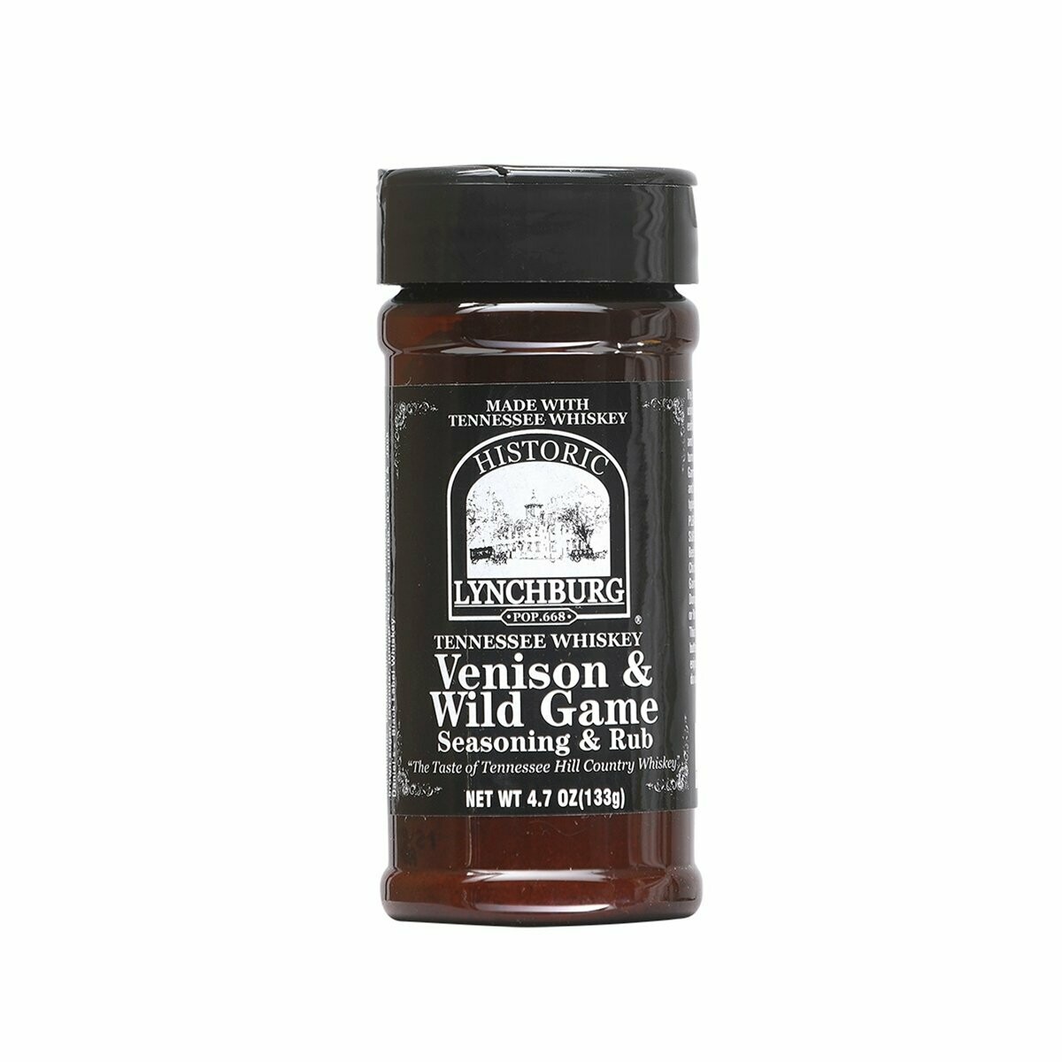 Historic Lynchburg Tennessee Whiskey Venison & Wild Game Seasoning & Rub - 4.7 oz