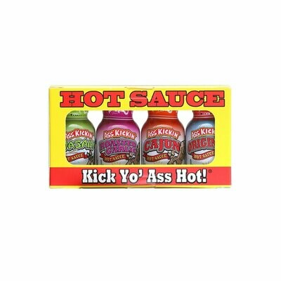 Ass Kickin' Hot Sauce Mini 4 pack
