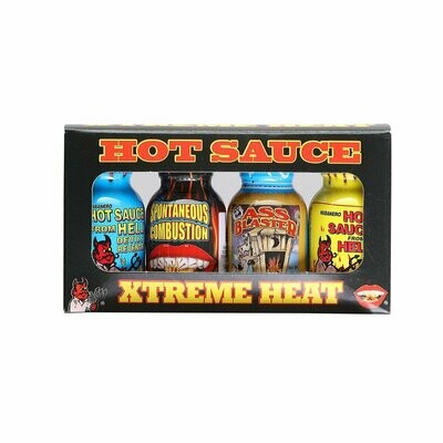 Ass Kickin' Xtreme Heat Mini Hot Sauce Four Pack