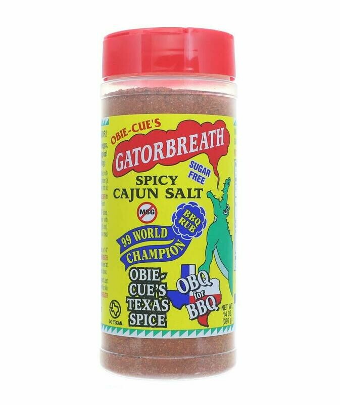 Obie-Cue's Gatorbreath Seasoning - 14 oz