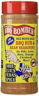 Obie-Cue's BBQ Bomber BBQ Rub & Bean Seasoning (11.25 oz)